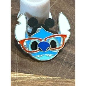 Stitch Disney Pin Mickey Trading Pin Authentic Stitch Glasses Nerds Rock Head